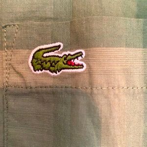 Green/Lacoste button dwn